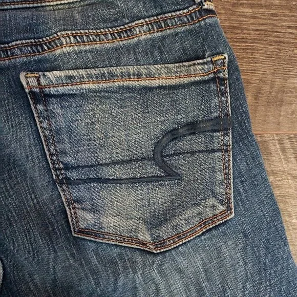 American Eagle Outfitters Super Stretch Skinny Jeans Custom Cut Off Farmgirl - Picture 6 of 8